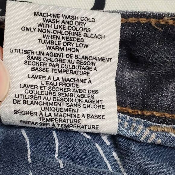 Gap 1969 Size 1 Black skinny Zipper Bottom Denim Jeans - Picture 9 of 9